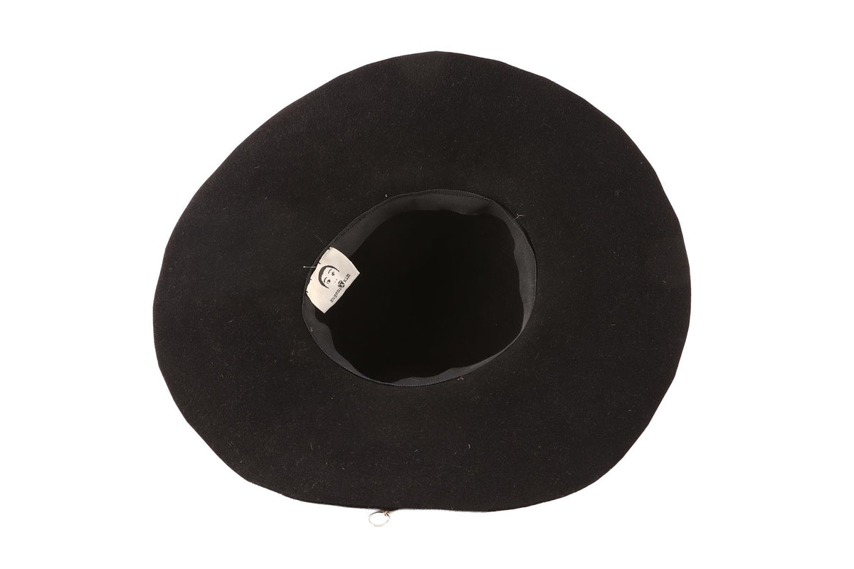 EUGENIA KIM BLACK WOOL HAT ONE SIZE