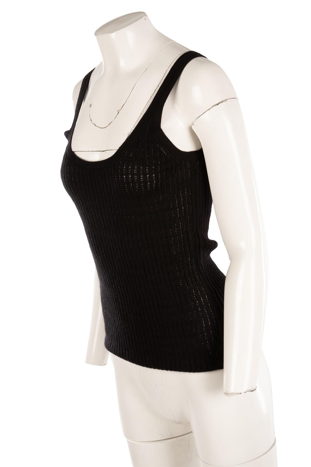 GABRIELA HEARST BLACK CASHMERE VEST LARGE