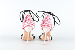 SOPHIA WEBSTER PINK LEATHER SANDALS EU 40 UK 7 US 10