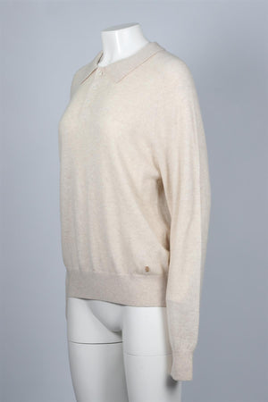 ÉTERNE CREAM CASHMERE SWEATER XSMALL-SMALL