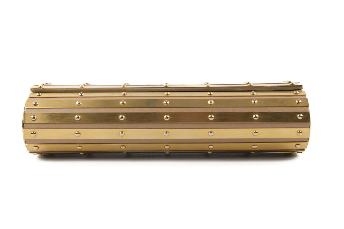 ELIE SAAB GOLD METAL CLUTCH