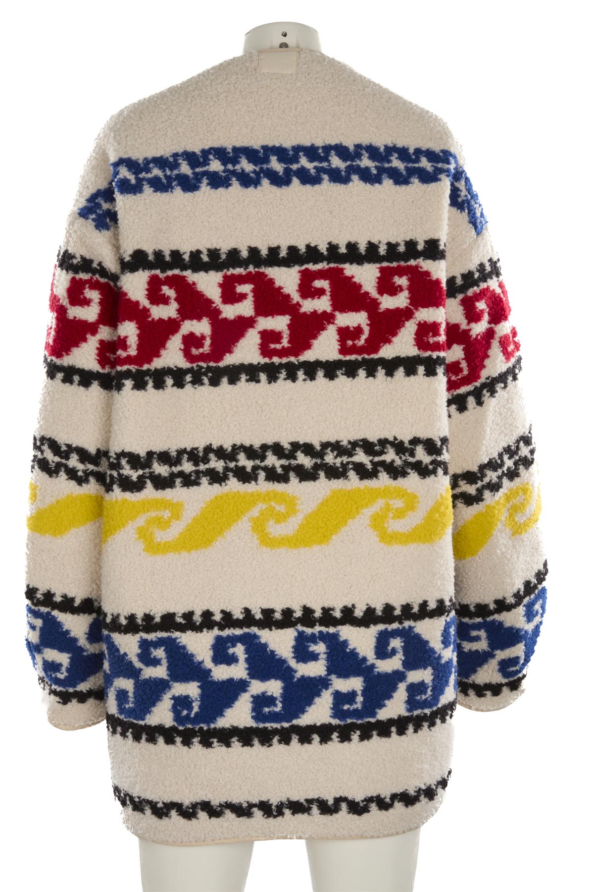 ISABEL MARANT ÉTOILE ECRU FLEECE COAT FR 42 UK 14