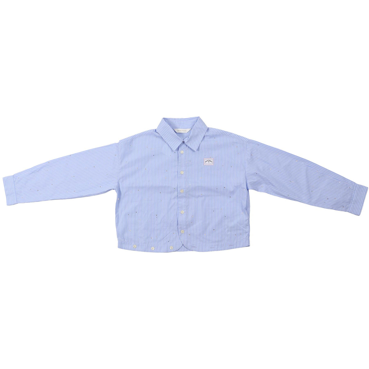 PALM ANGELS BLUE KIDS GIRLS SHIRT 12 YEARS