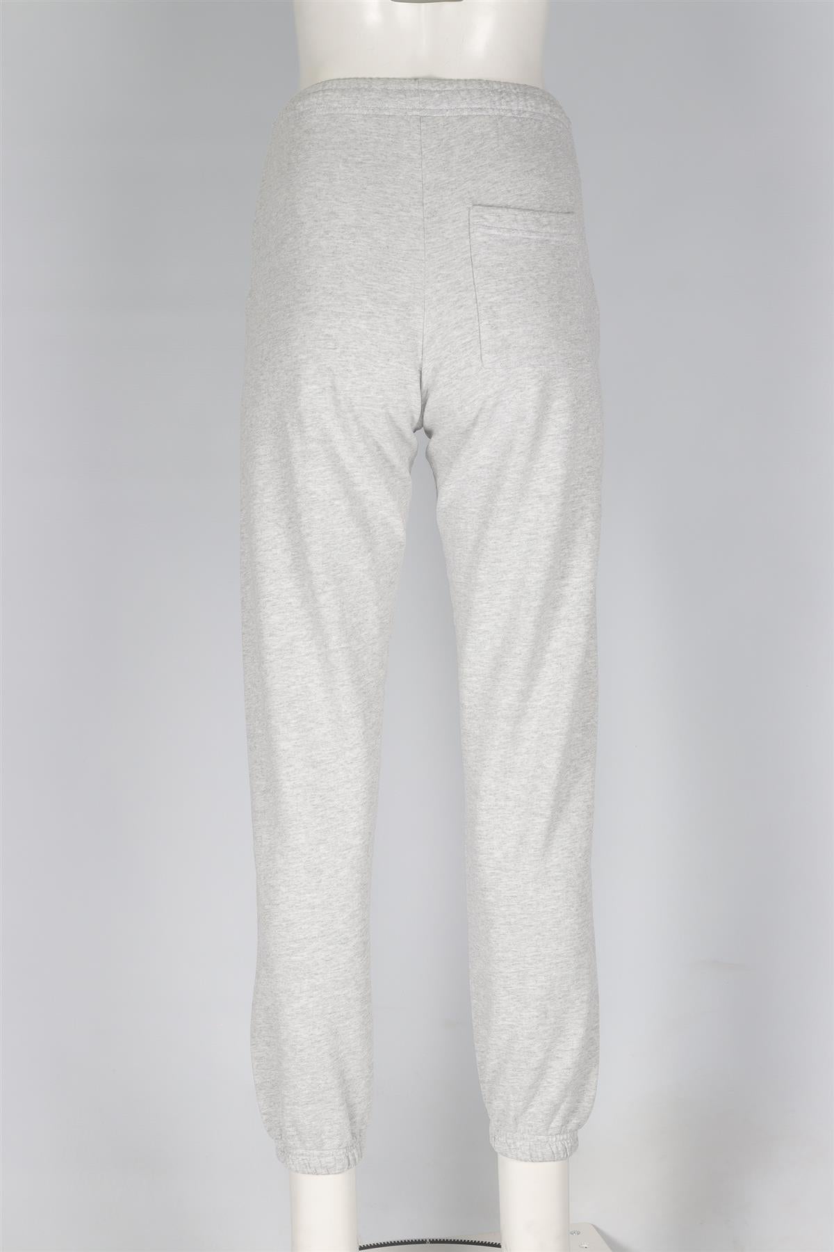 SPORTY & RICH GREY COTTON TRACK PANTS XSMALL