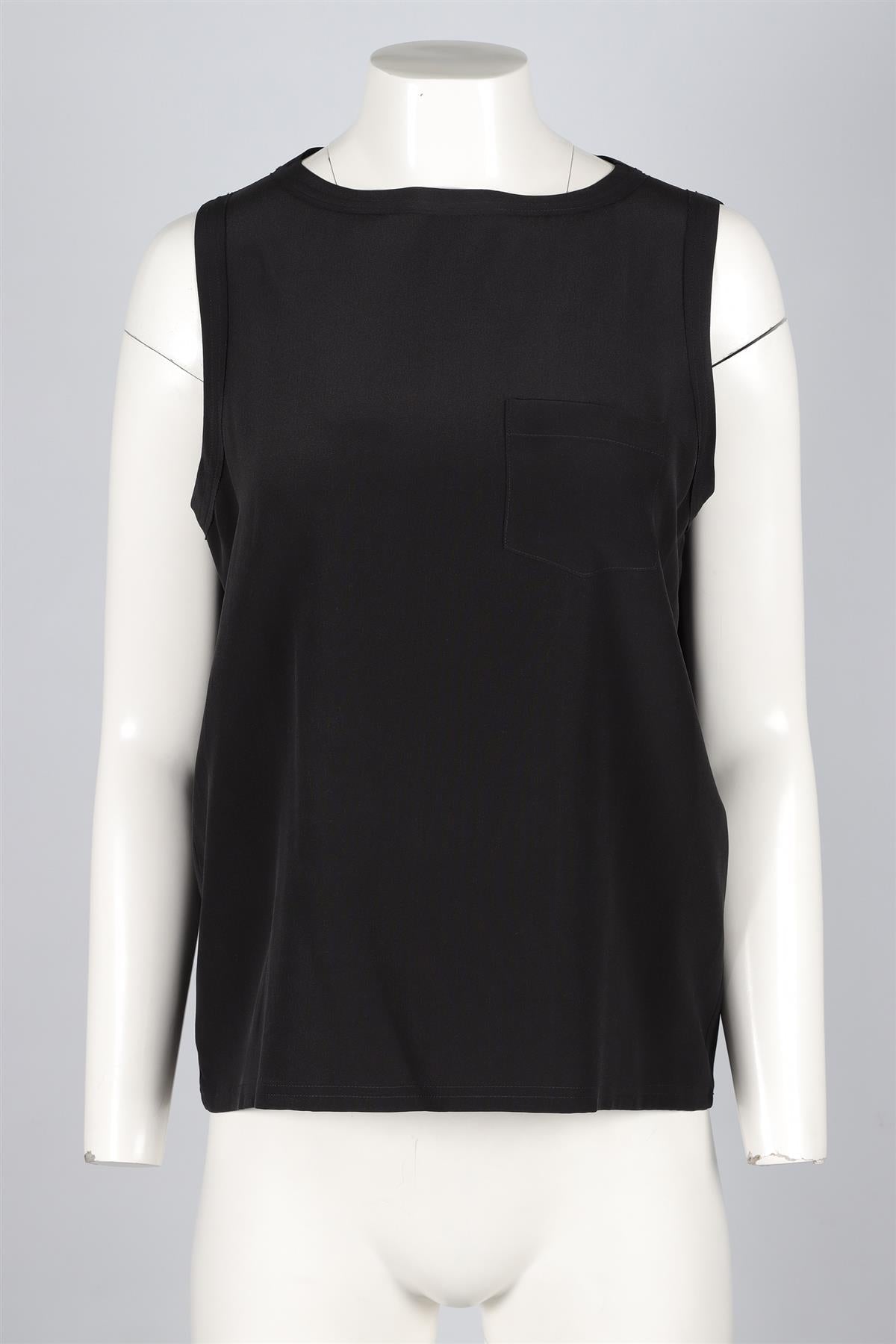JOSEPH BLACK SILK TOP FR 42 UK 14