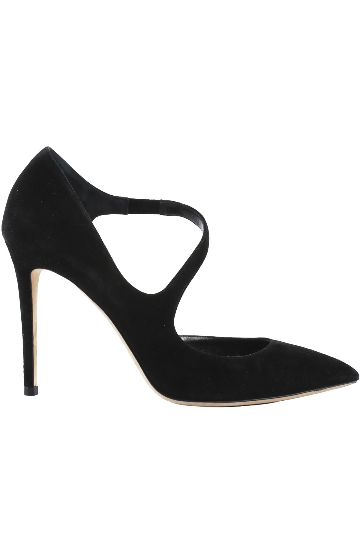BLACK SUEDE PUMPS