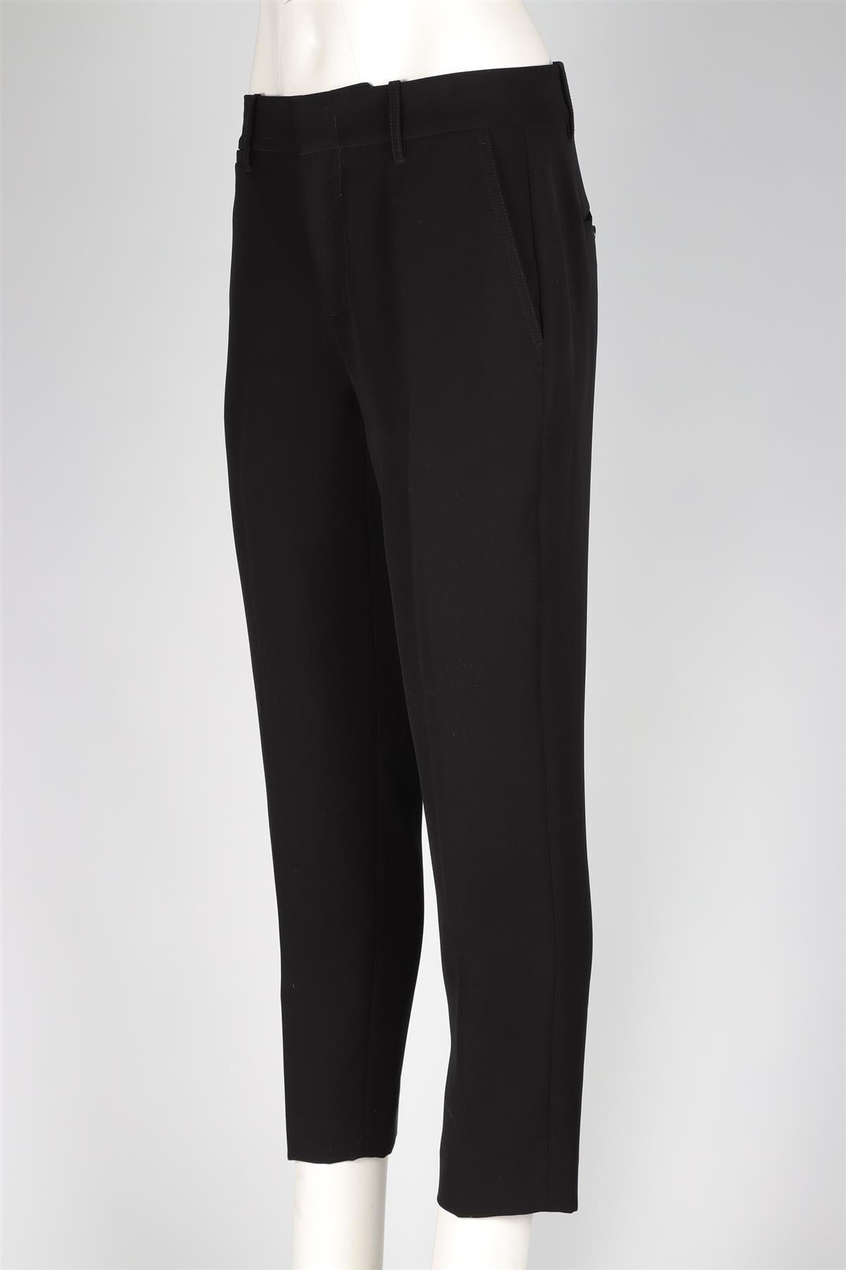 VINCE BLACK CREPE STRAIGHT LEG PANTS US 6 UK 10