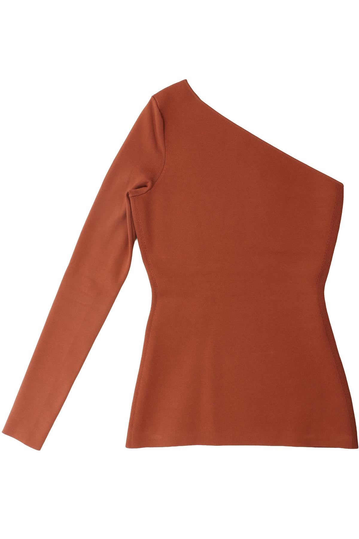 VB BODY BROWN KNIT TOP 1 UK 8