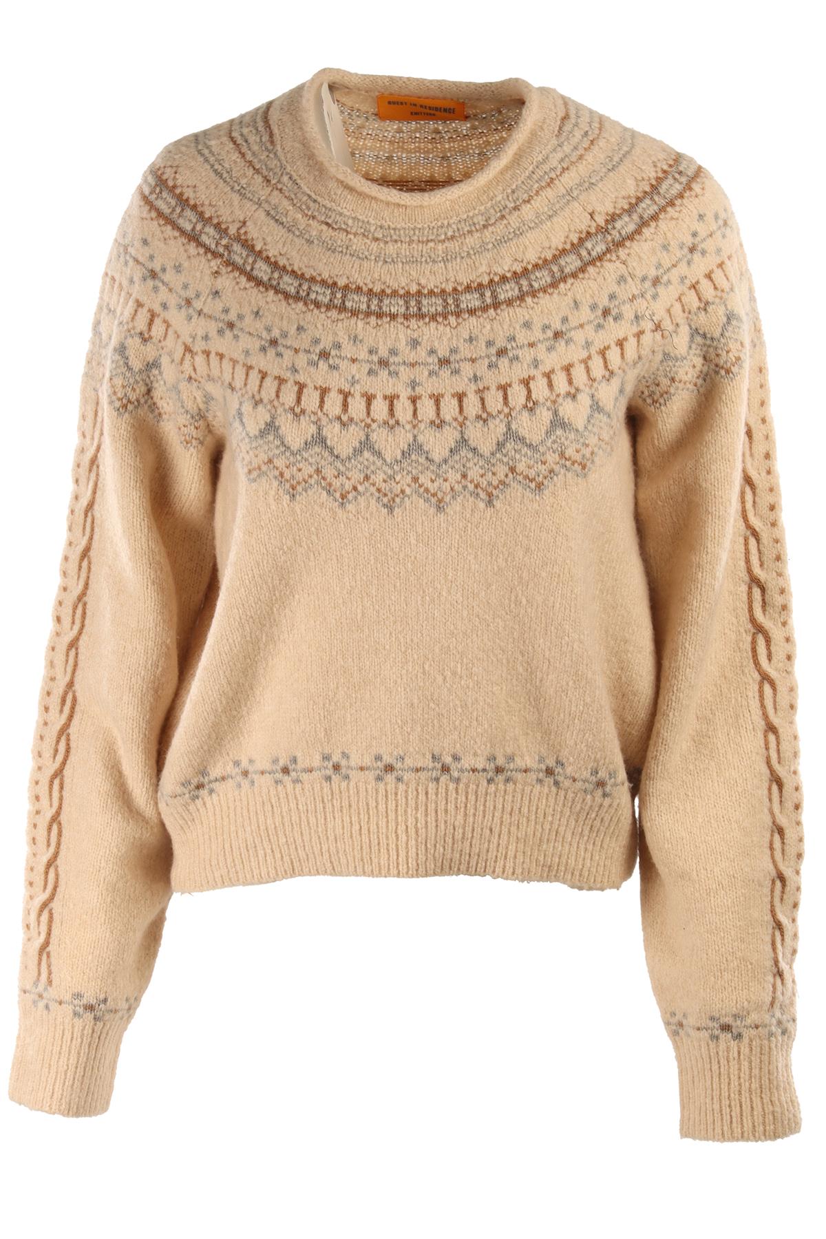 GUEST IN RESIDENCE BEIGE CASHMERE SWEATER SMALL