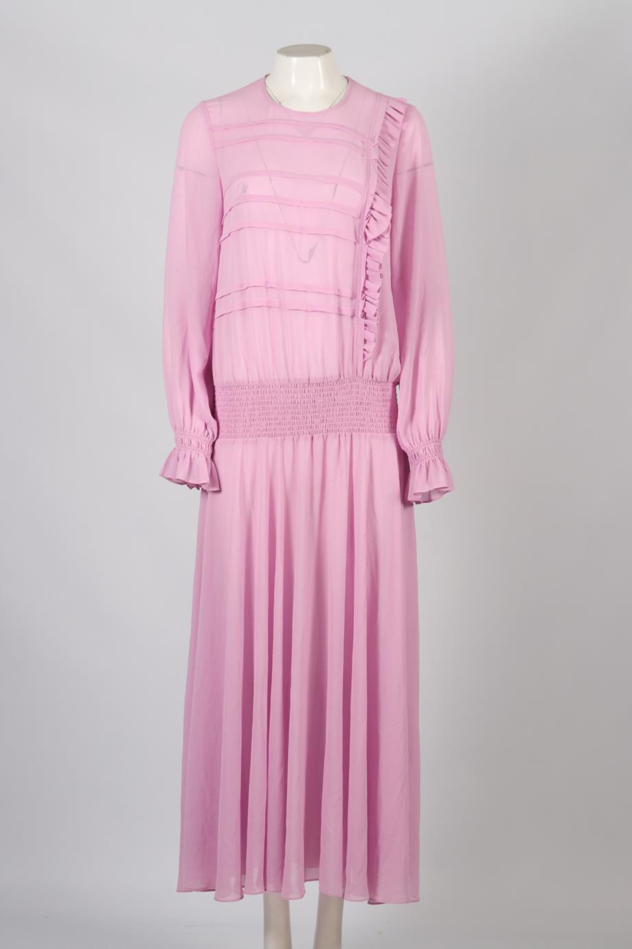 PREEN LINE BY THORNTON BREGAZZI CHIFFON MAXI DRESS SMALL