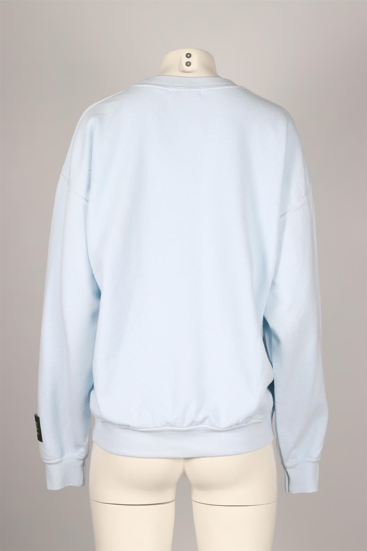 DANZY BLUE COTTON BLEND SWEATSHIRT MEDIUM