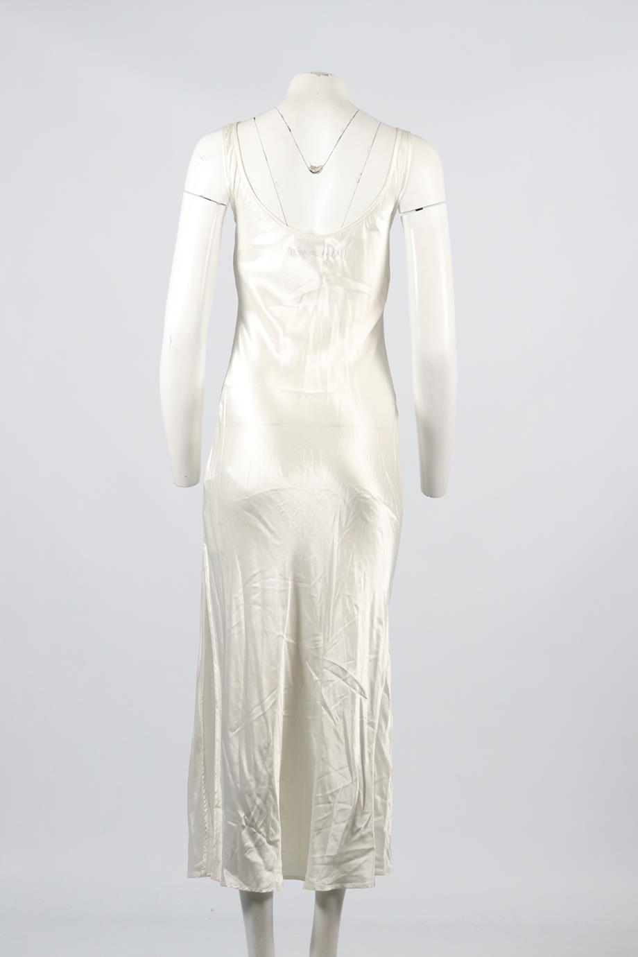 ENZA COSTA SATIN MAXI DRESS US 0 UK 4