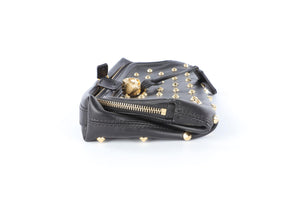 ALEXANDER MCQUEEN BLACK LEATHER CLUTCH