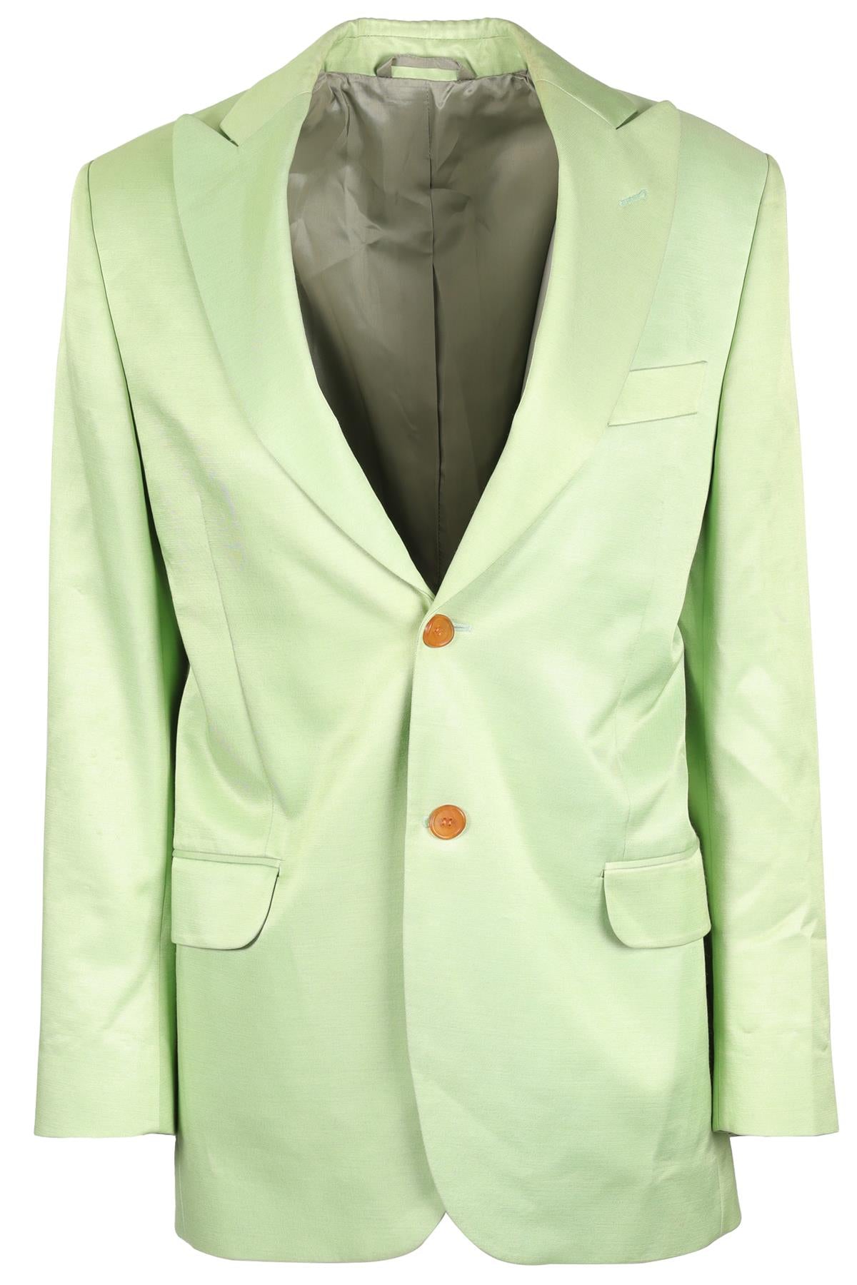 ACNE STUDIOS GREEN WOOL BLAZER IT 36 UK 4