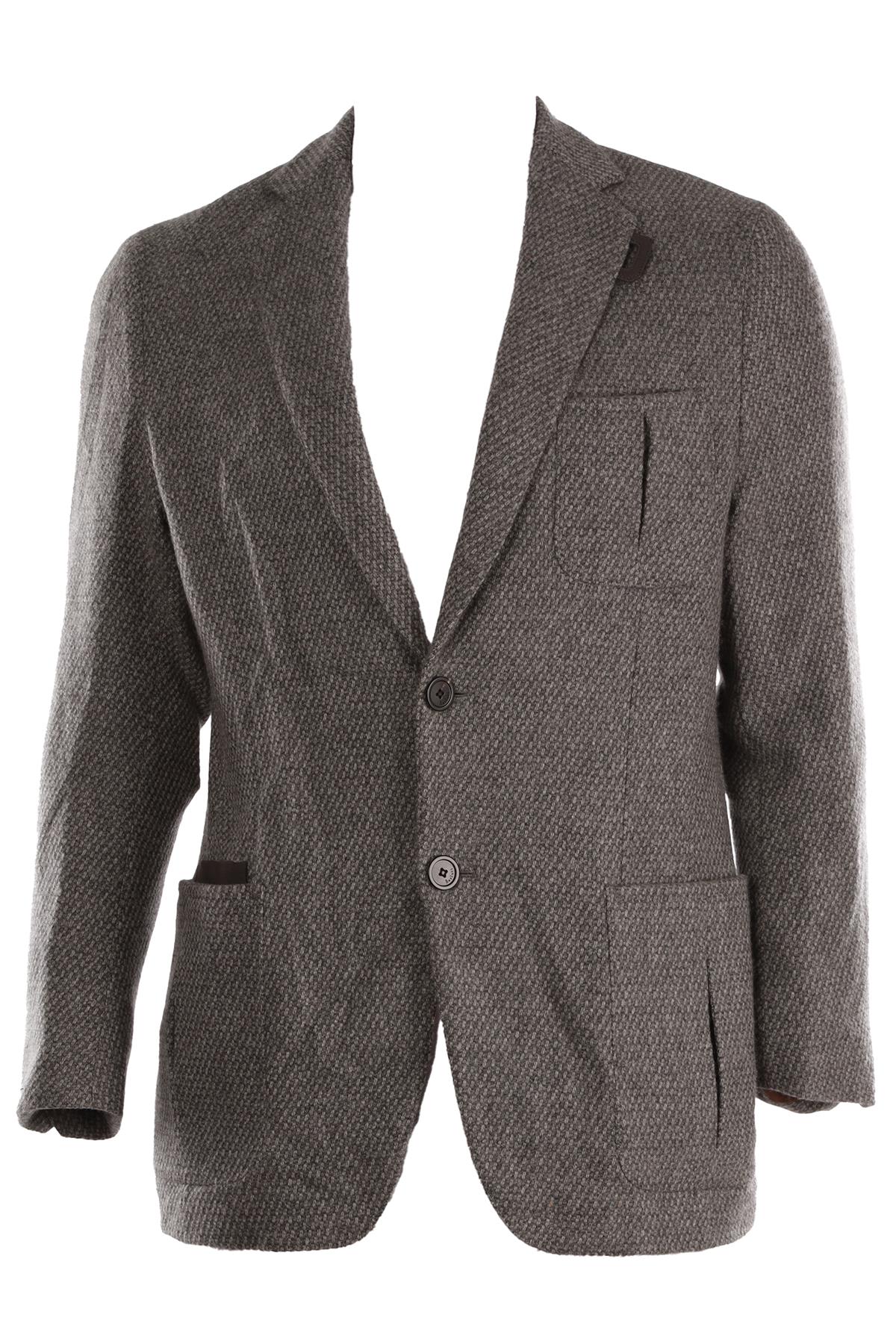 BERLUTI GREY MEN'S WOOL BLAZER MEDIUM