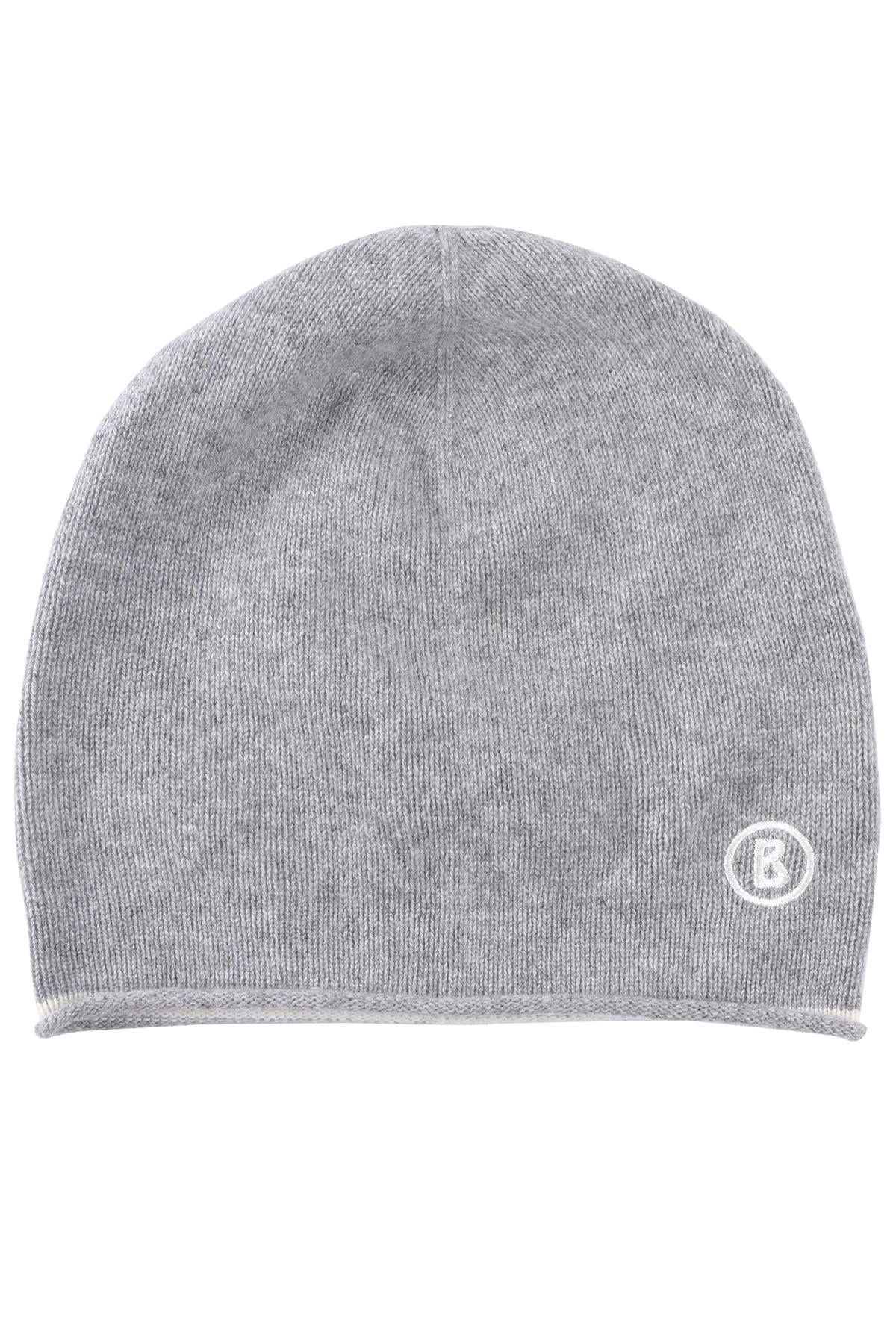 BOGNER GREY MEN'S CASHMERE BEANIE MEDIUM