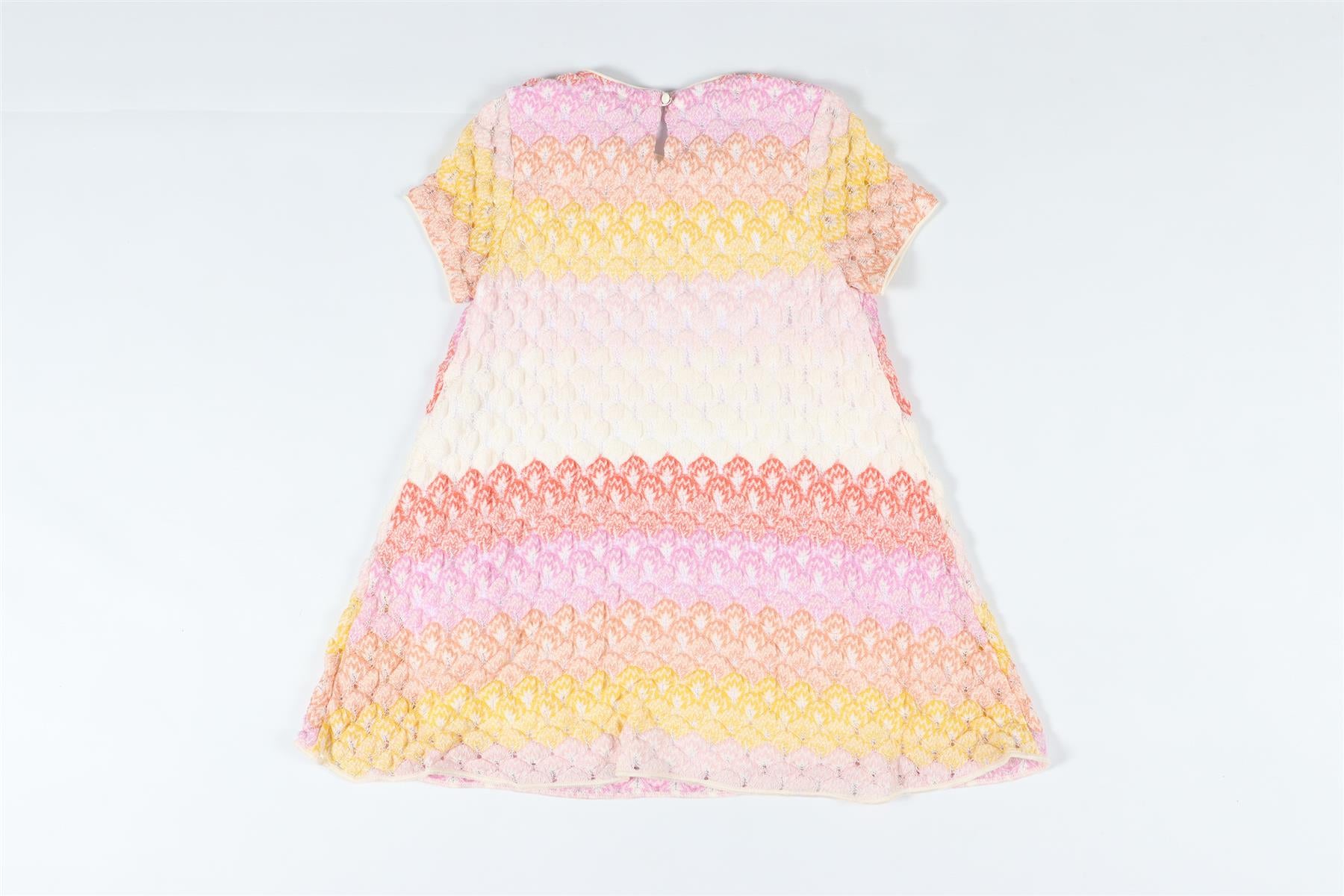 MISSONI MULTICOLOURED KIDS GIRLS CROCHET DRESS 4-5 YEARS