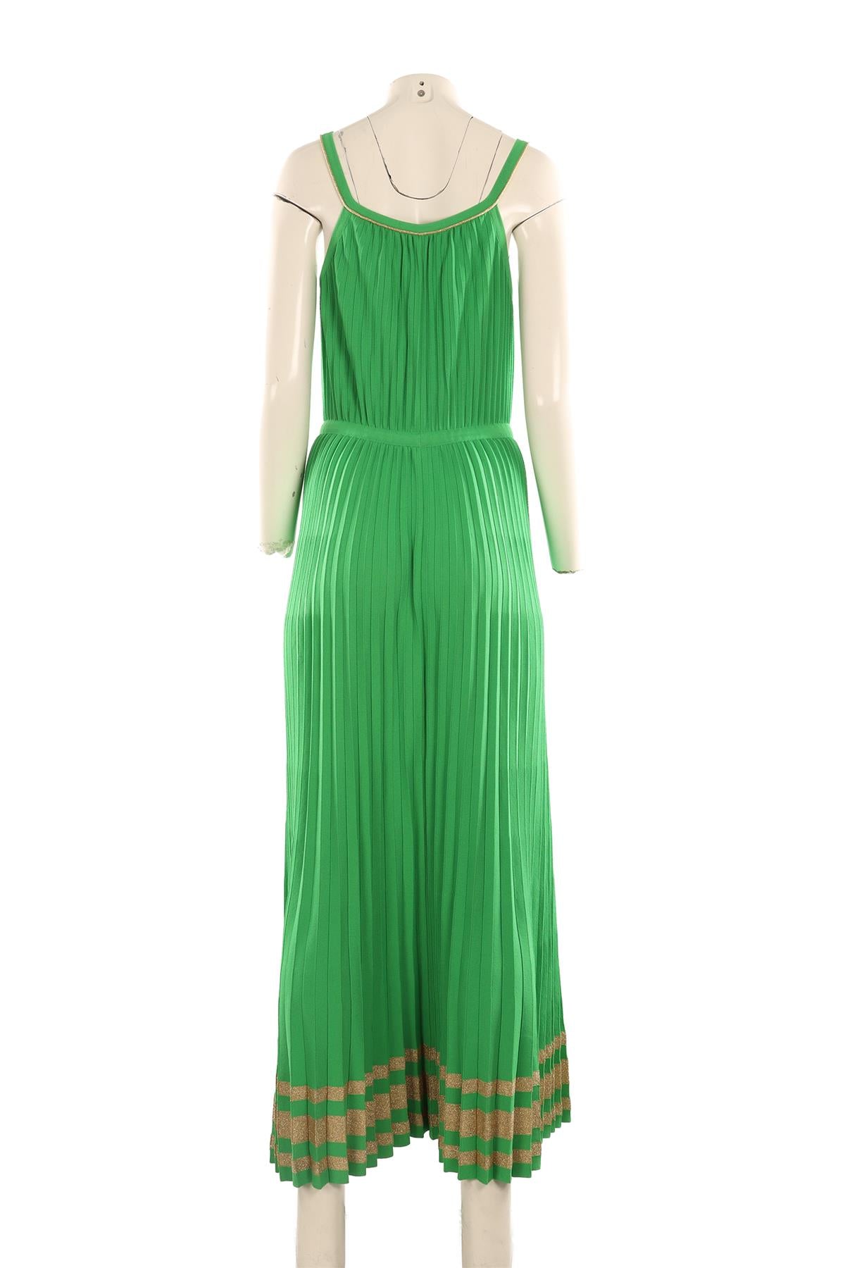GUCCI GREEN KNIT MAXI DRESS LARGE