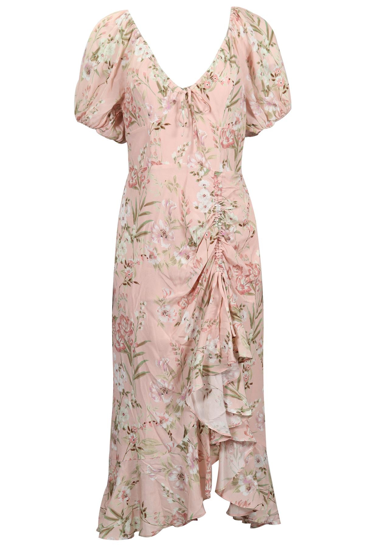 YUMI KIM CREPE MIDI DRESS LARGE