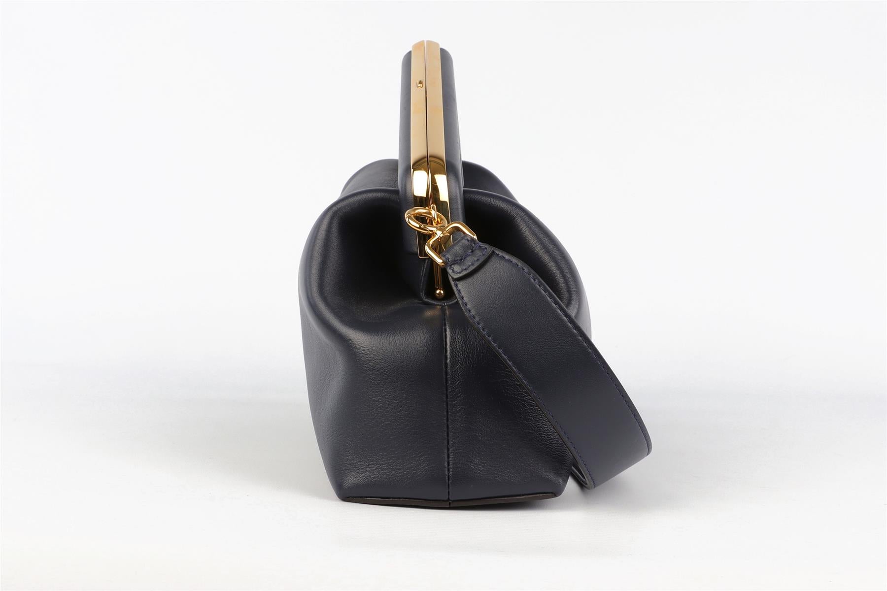 FENDI NAVY FIRST MEDIUM LEATHER SHOULDER BAG
