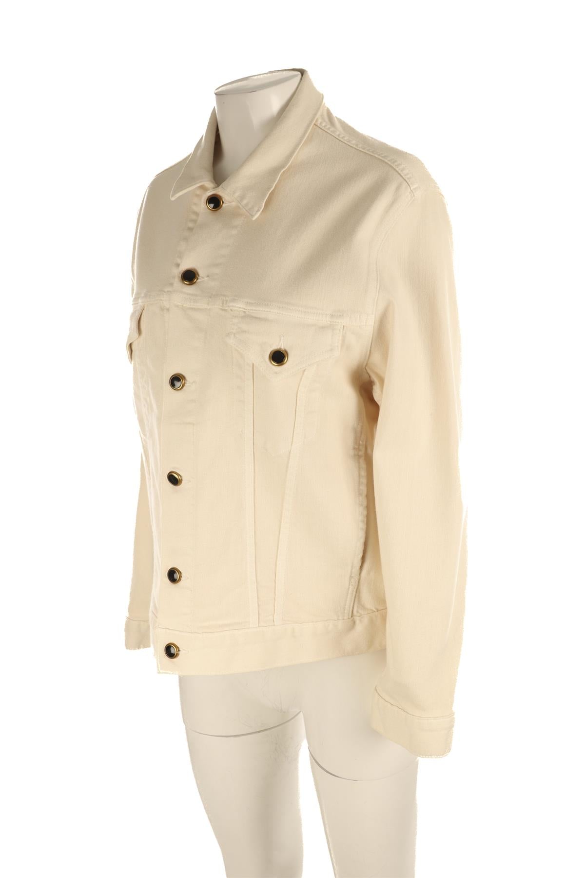 KHAITE CREAM DENIM JACKET XSMALL/SMALL