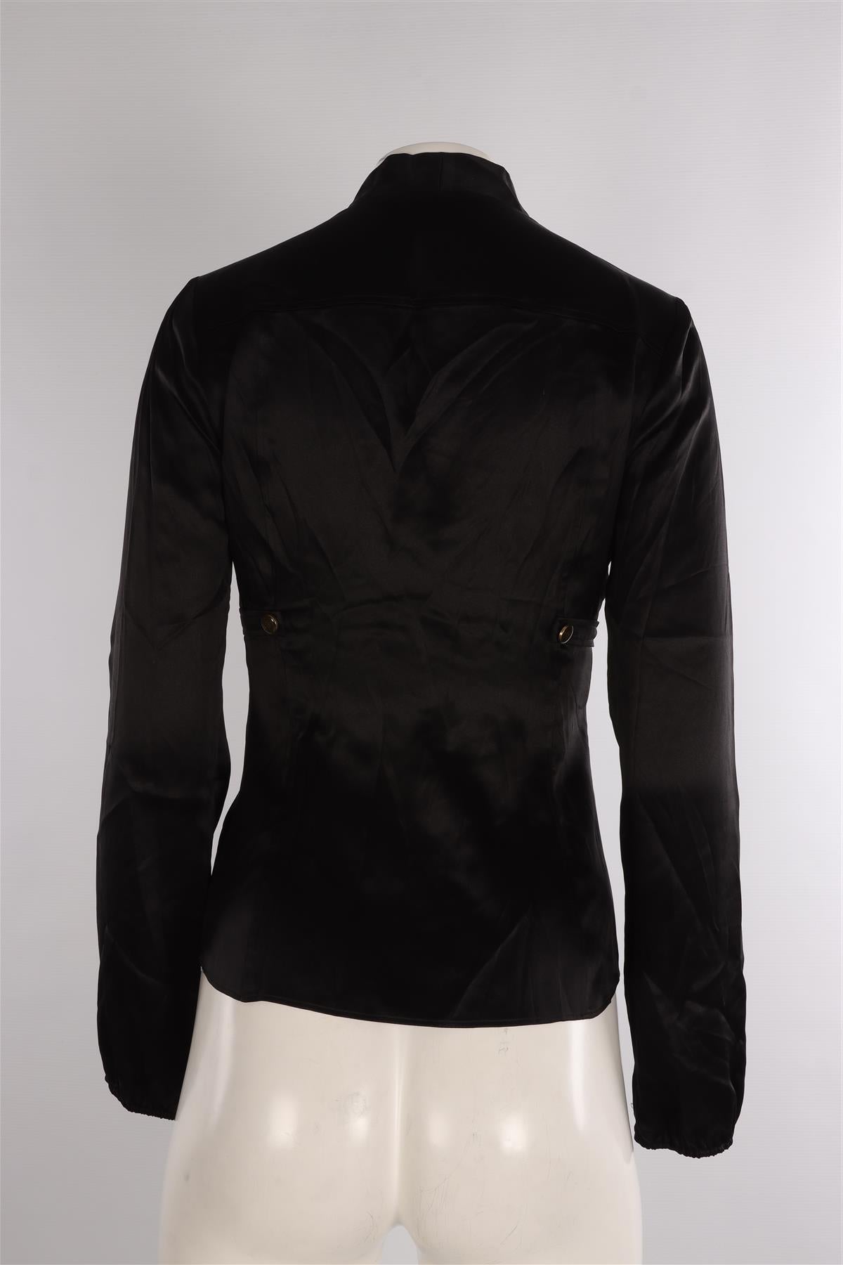 GUCCI BLACK VINTAGE JERSEY TOP IT 38 UK 6