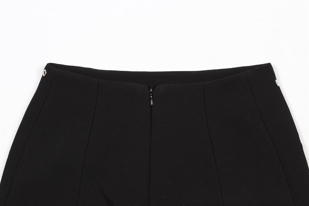 MUGLER WOOL MINI SKIRT FR 36 UK 8