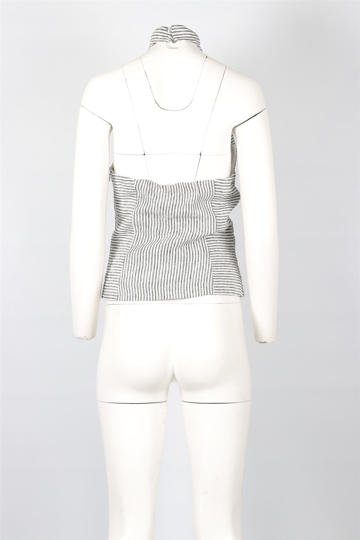 REFORMATION GREY LINEN TOP US 4 UK 8