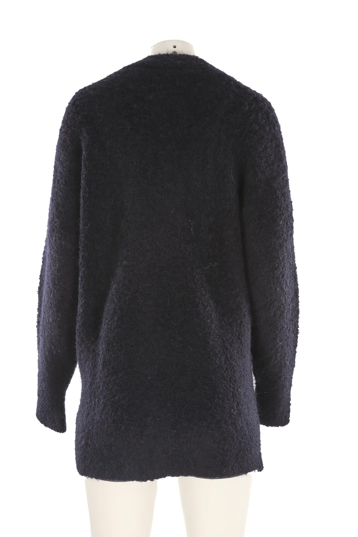 FRAME NAVY KNIT CARDIGAN SMALL