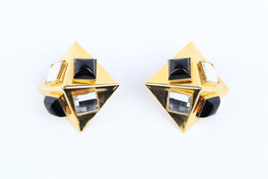 ALESSANDRA RICH GOLD CLIP EARRINGS