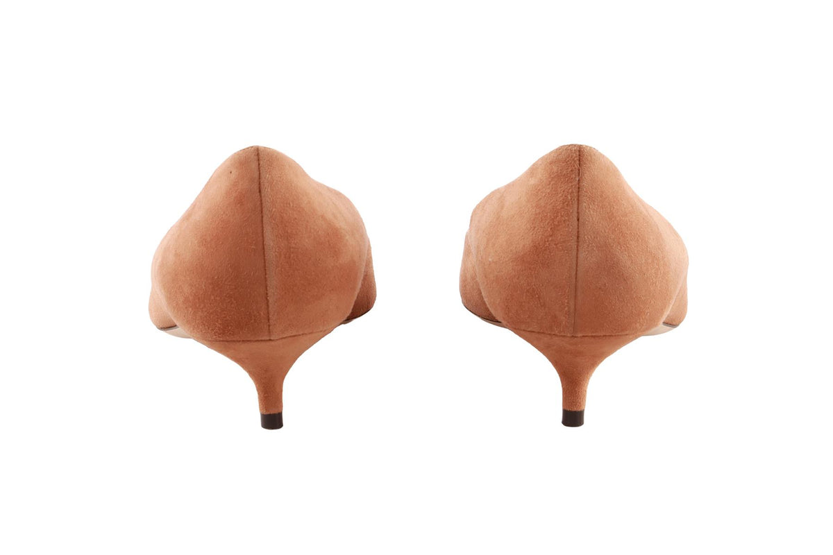 TAN SUEDE PUMPS
