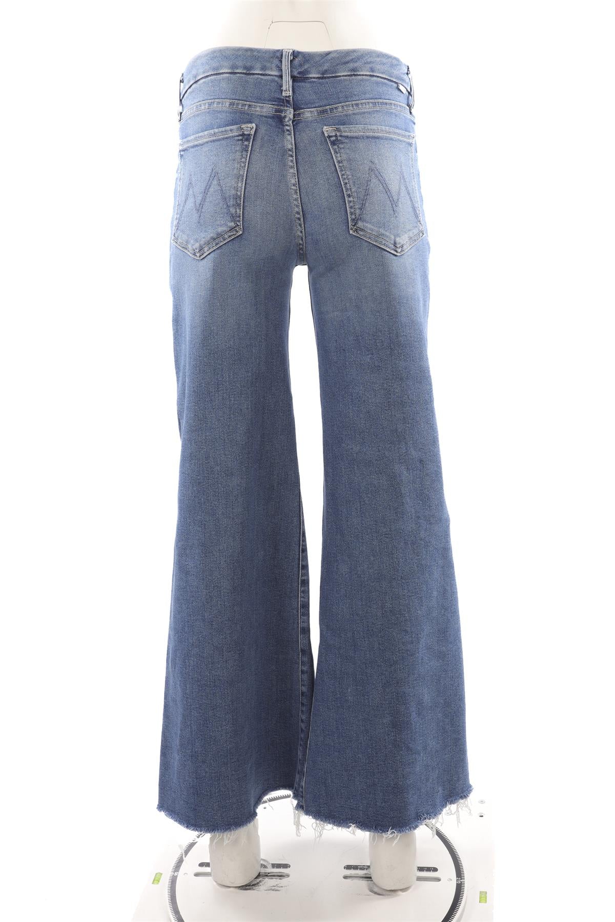 MOTHER BLUE HIGH RISE WIDE LEG JEANS W28