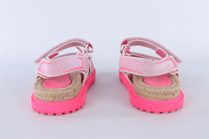 CHRISTIAN DIOR PINK DIORACT FABRIC SANDALS EU 38 UK 5