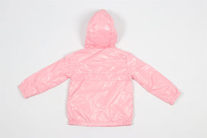 MONCLER PINK KIDS GIRLS SHELL JACKET 3 YEARS