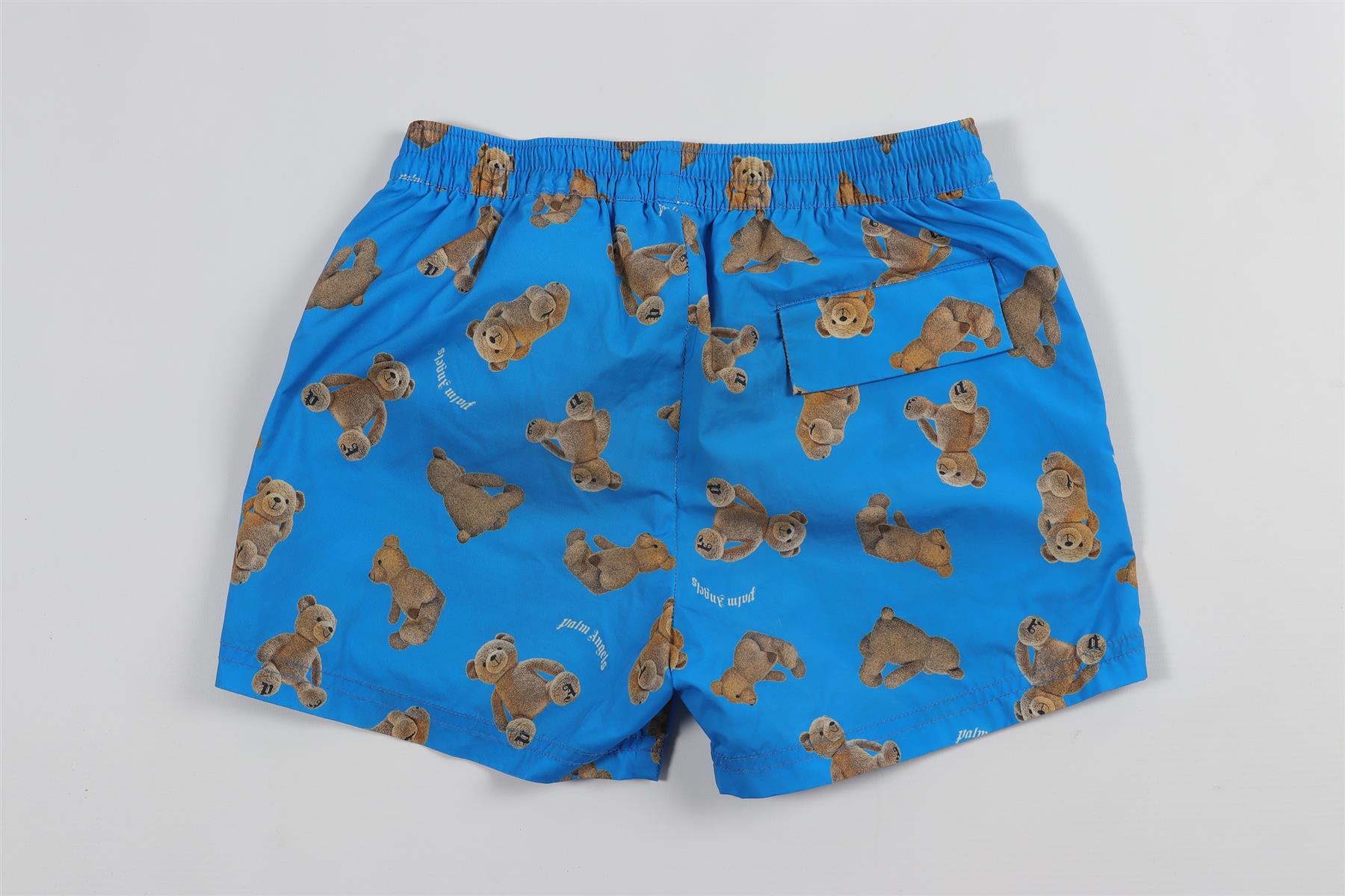 PALM ANGELS BLUE KIDS BOYS SWIM SHORTS 8 YEARS