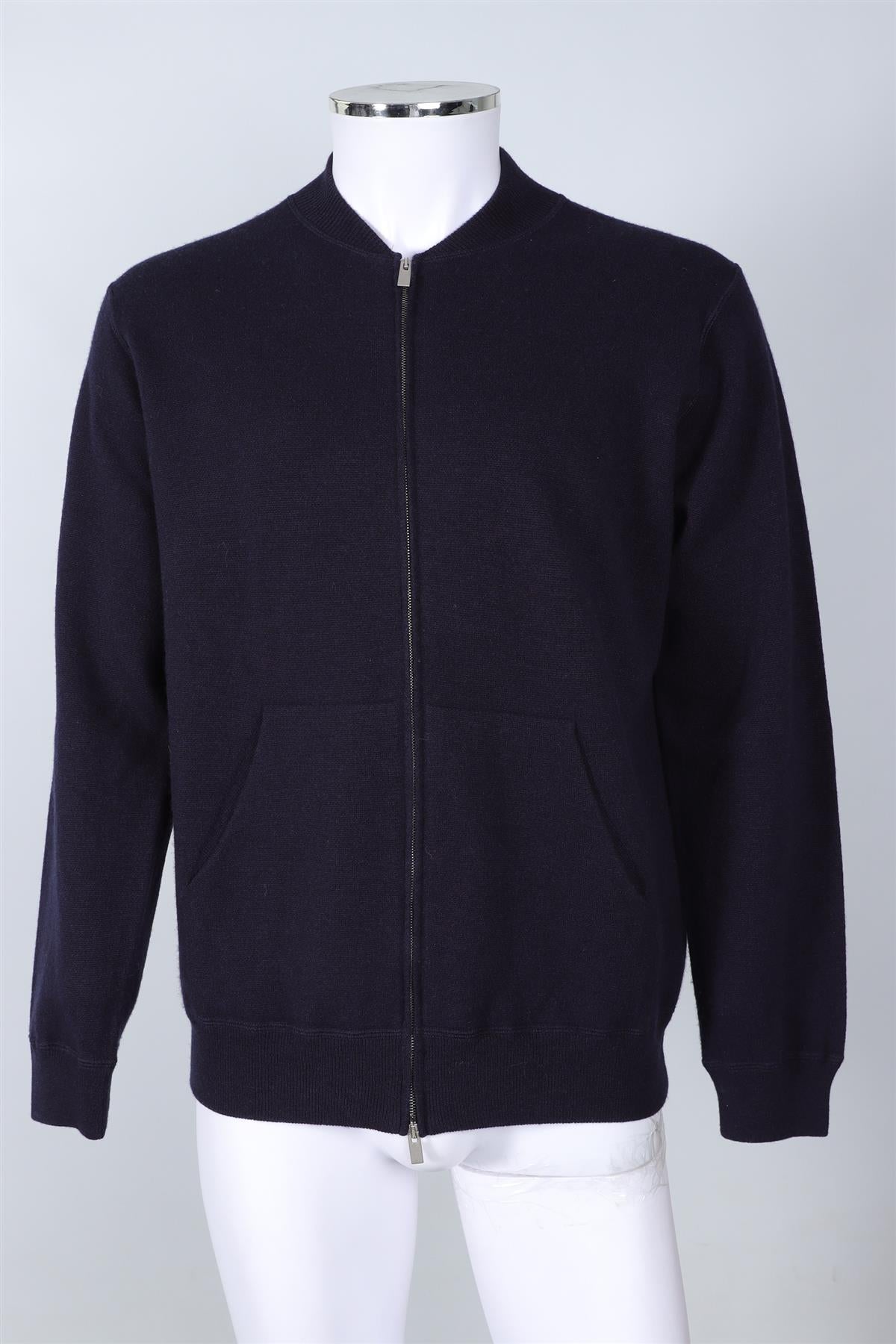 THOM SWEENEY NAVY MEN'S WOOL CARDIGAN XLARGE
