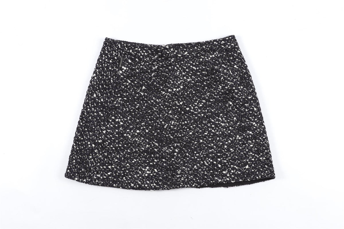 MONCLER NAVY WOOL MINI SKIRT IT 38 UK 6