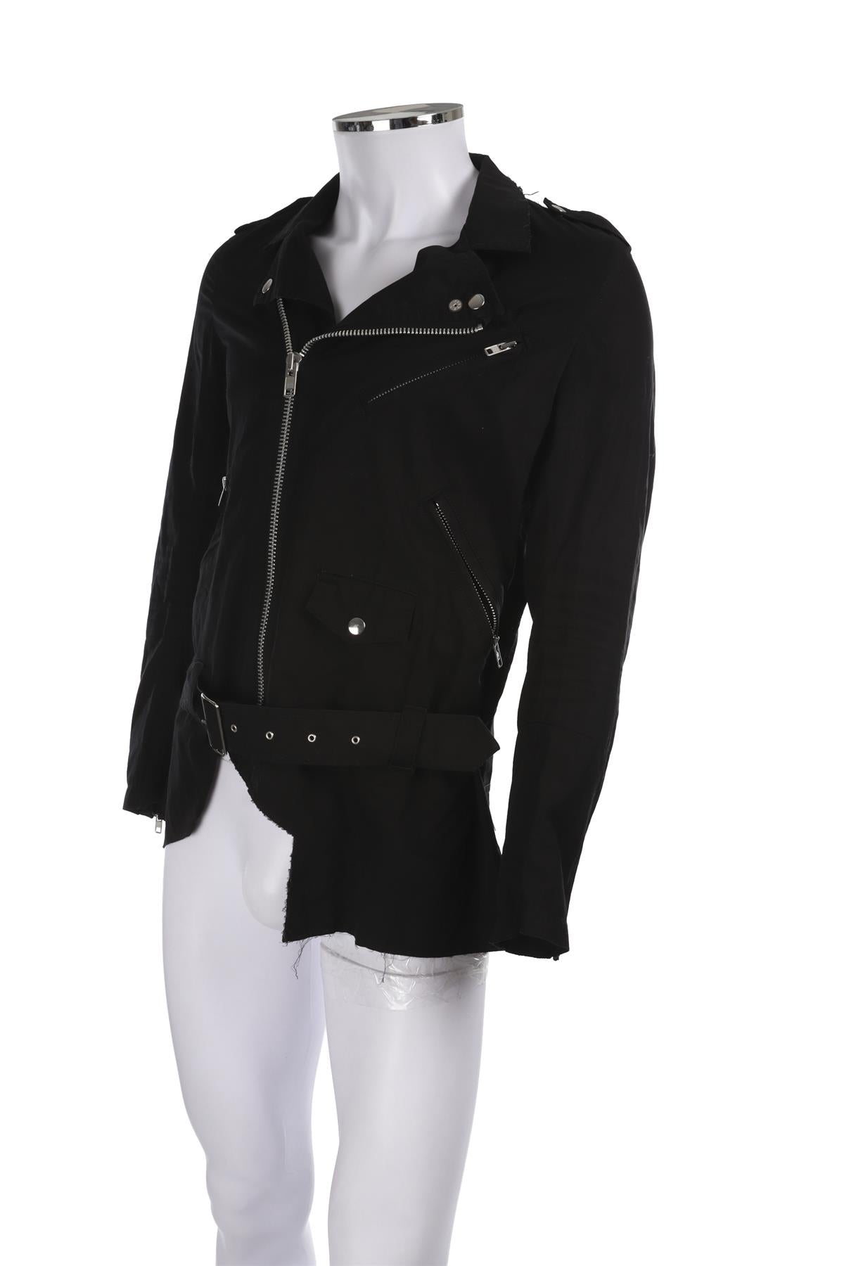 COMME DES GARÇONS HOMME PLUS BLACK MEN'S COTTON JACKET MEDIUM