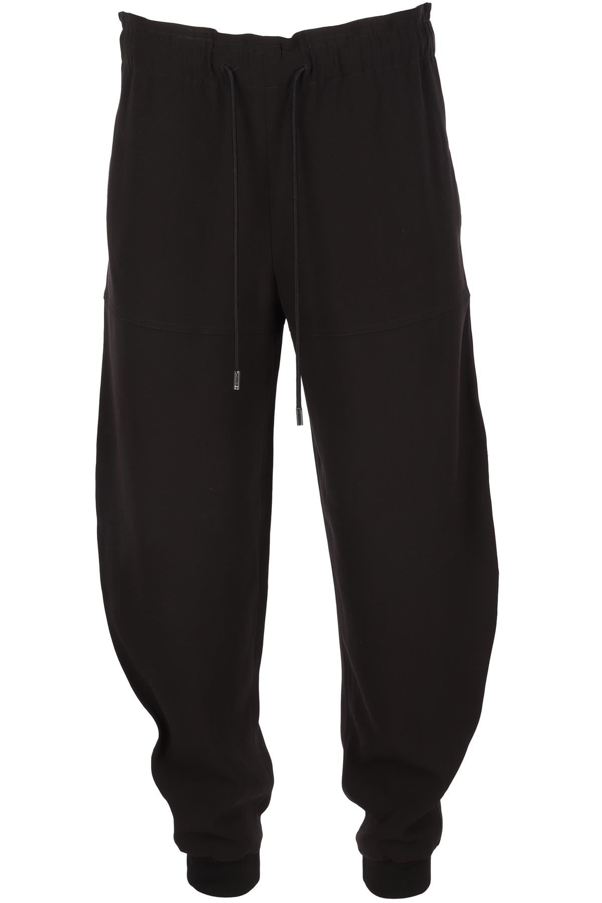 CHLOÉ BLACK WOVEN TAPERED PANTS FR 36 UK 8