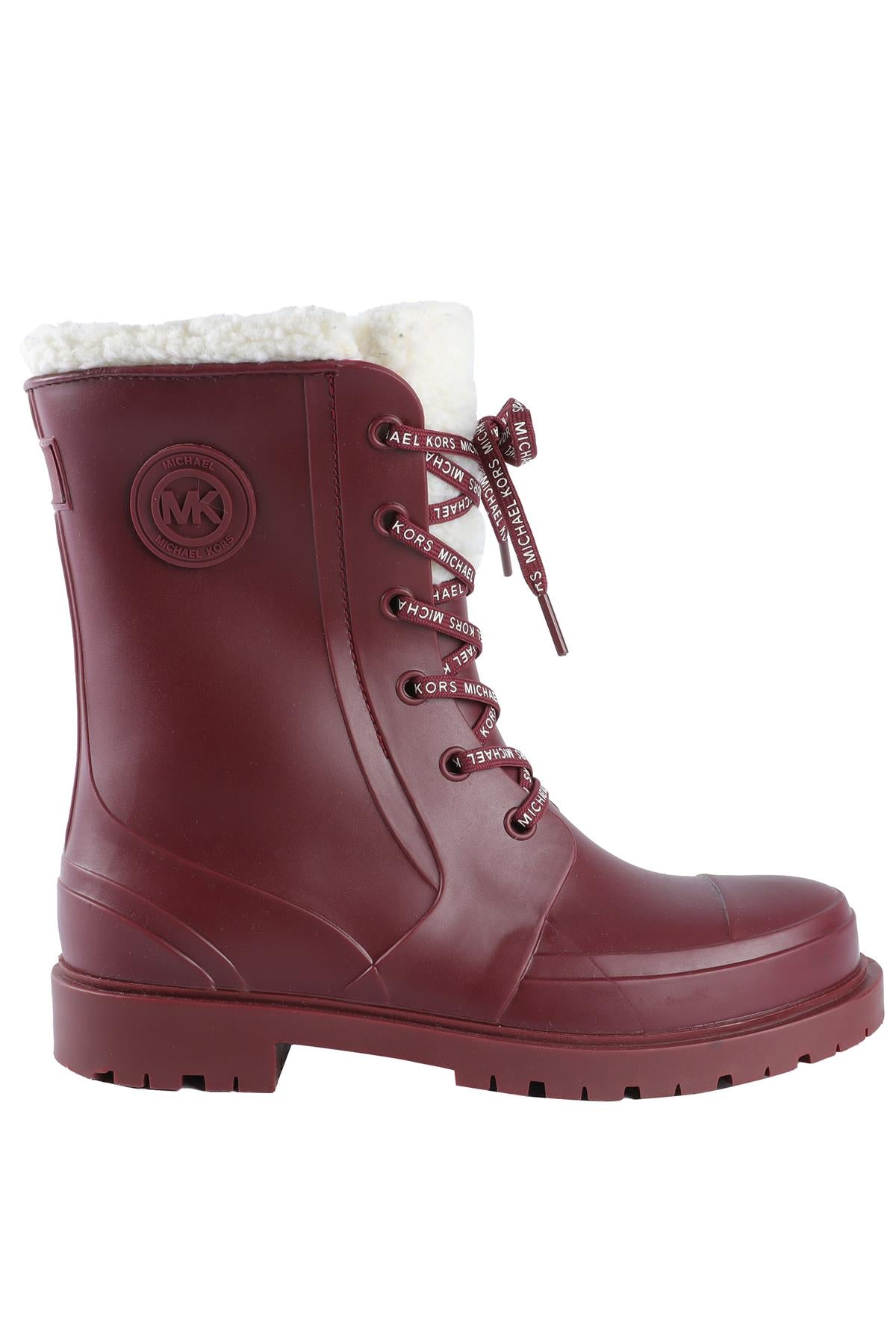 MICHAEL MICHAEL KORS BURGUNDY RUBBER BOOTS EU 39 UK 6 US 9