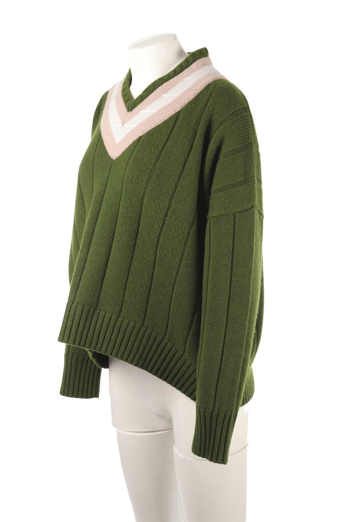 ALEX EAGLE GREEN CASHMERE SWEATER ONESIZE