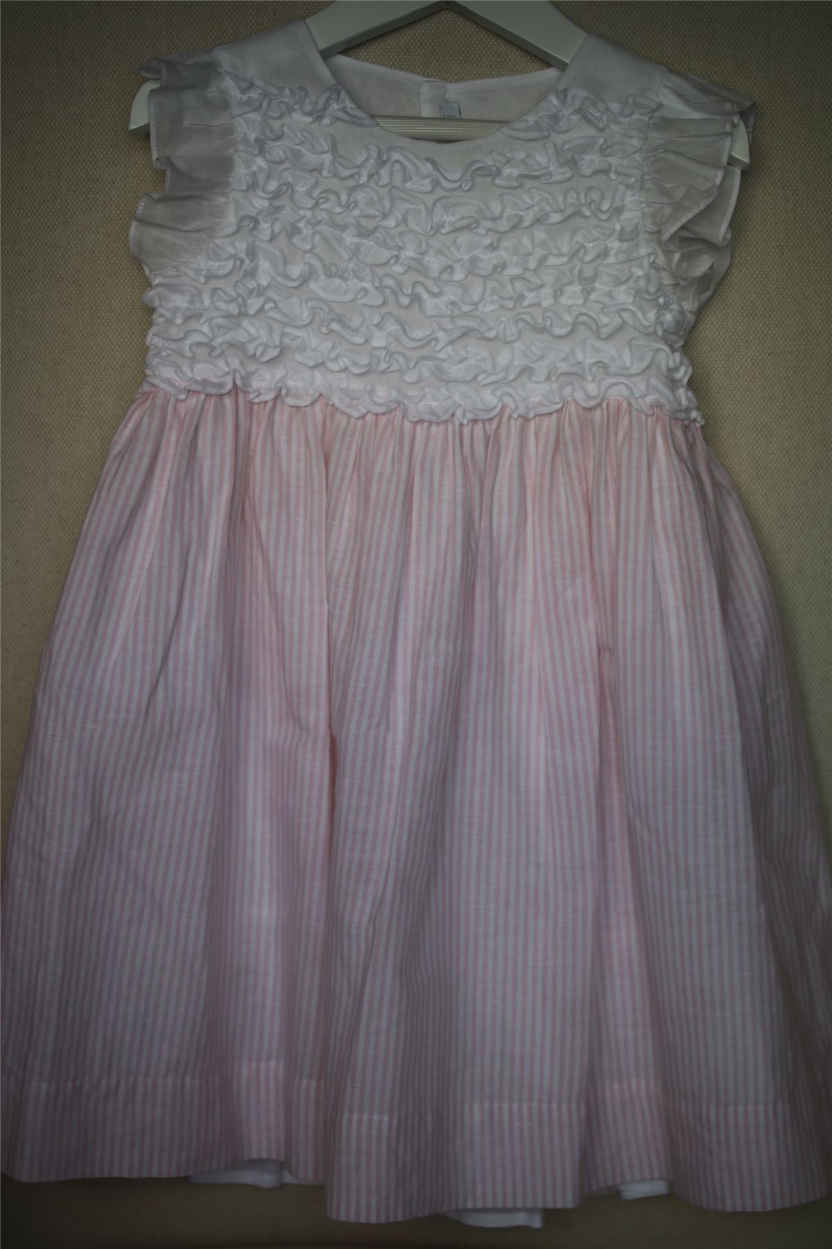 IL GUFO GIRLS PINK COTTON & LINEN DRESS 4 YEARS