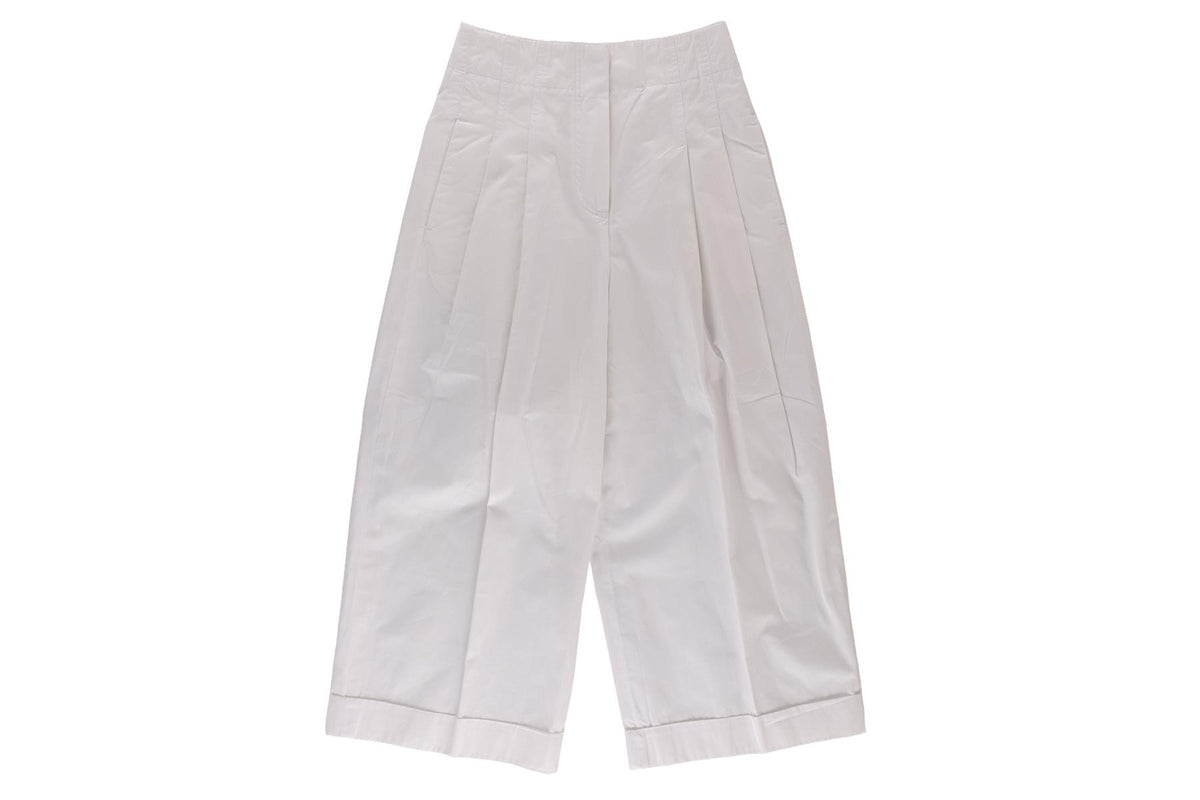 CELINE WHITE COTTON CULOTTES FR 36 UK 8