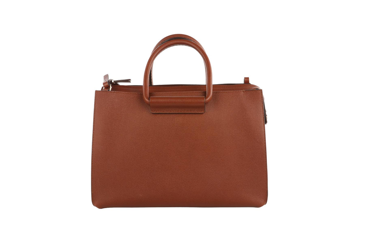 THE ROW BROWN CLASSIC 5 LEATHER TOTE BAG