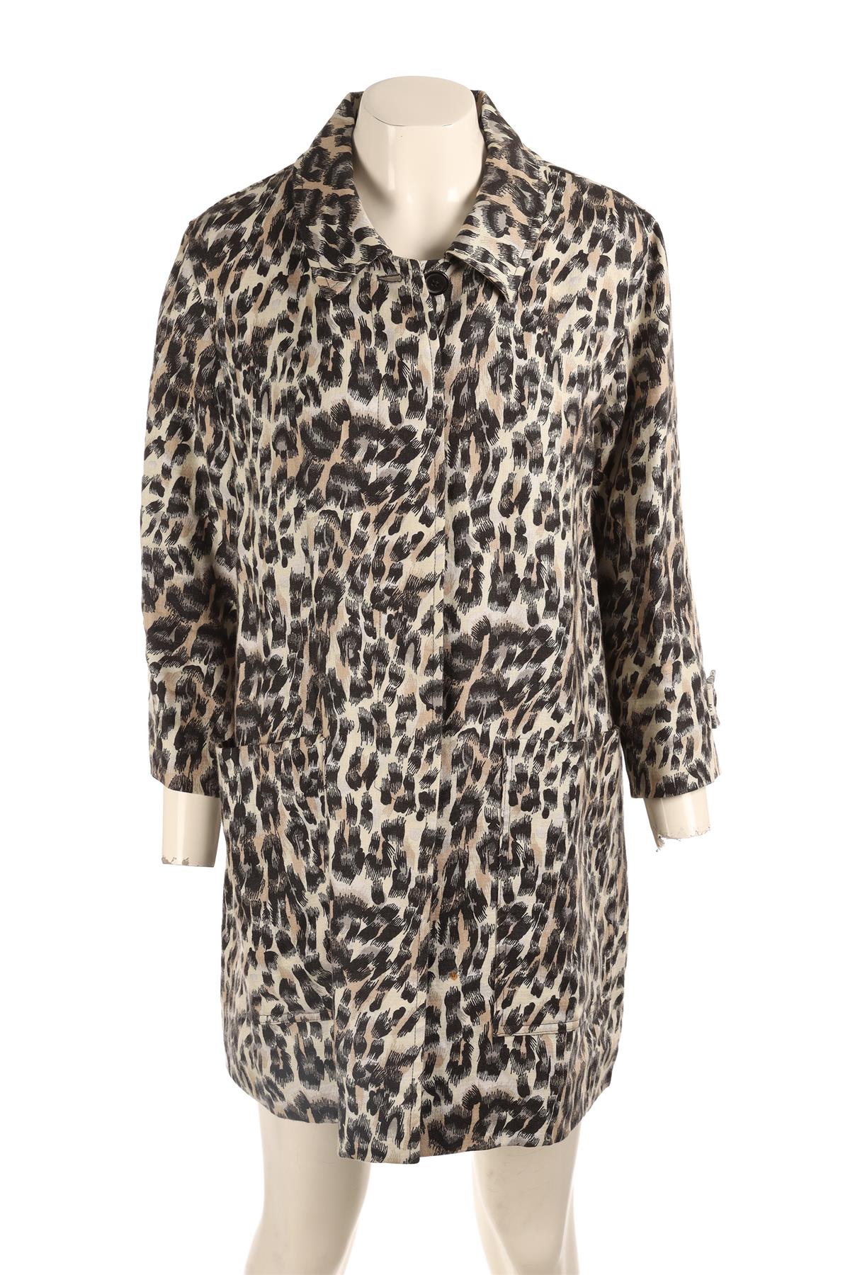CHLOÉ BEIGE LINEN COAT FR 44 UK 16 US 12