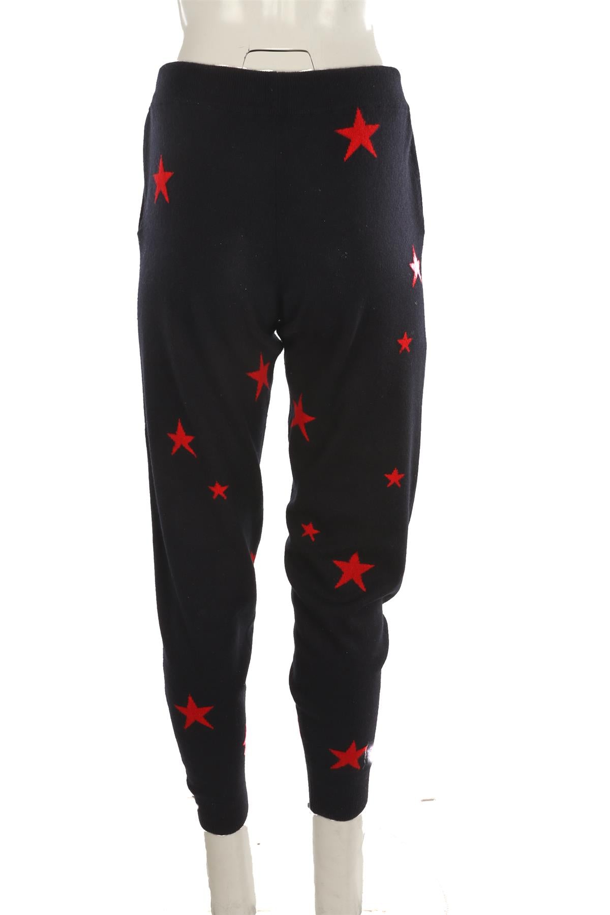 CHINTI & PARKER NAVY CASHMERE TAPERED PANTS SMALL
