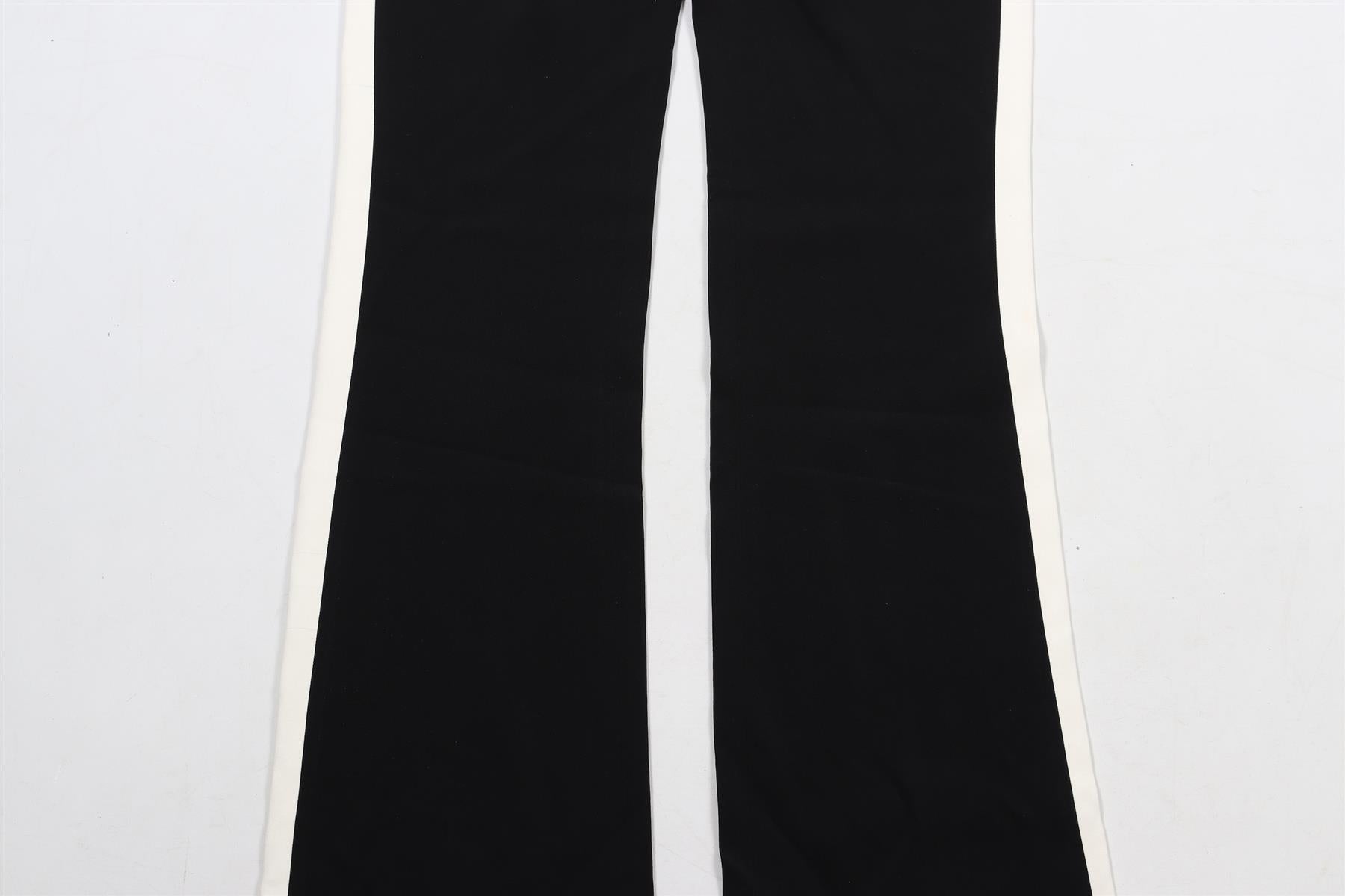 DAVID KOMA IVORY AND BLACK CREPE JUMPSUIT UK 8