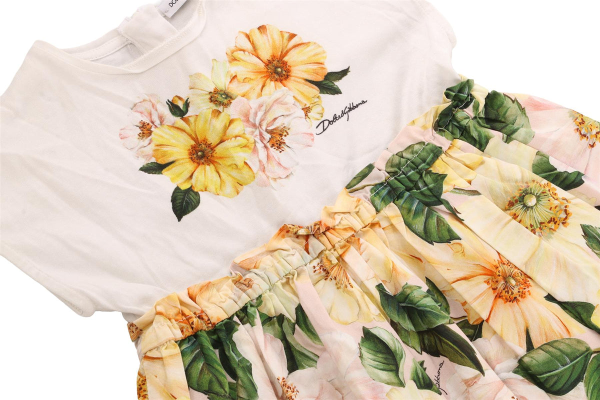 DOLCE & GABBANA YELLOW KIDS GIRLS DRESS 24-30 MONTHS