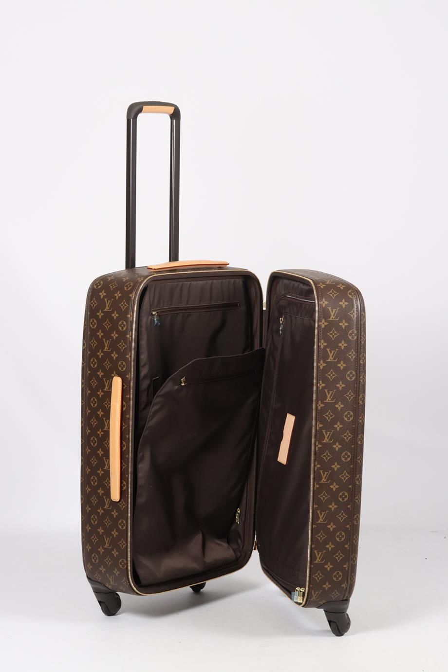 LOUIS VUITTON ZEPHYR 70 MONOGRAM COATED CANVAS AND LEATHER SUITCASE