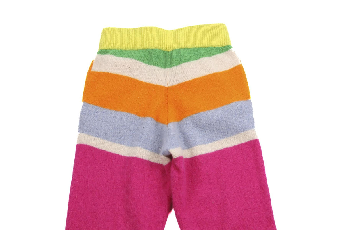 THE ELDER STATESMEN MULTI CASHMERE PANTS XXSMALL